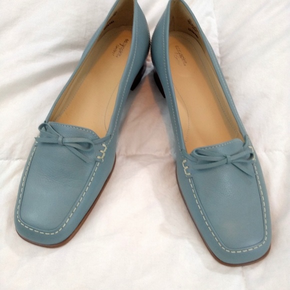 Easy Spirit Shoes Comfort Leather Moss Green Loafers Poshmark